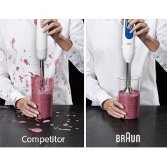 Braun Multiquick 3 MQ 3035 Sauce Hand Blender - Powerful, Versatile & Stylish in White